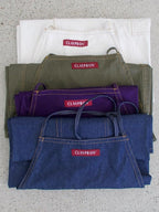 Deep Purple Split Leg Apron, Cotton Canvas Full Coverage Pottery Apron - Image 7
