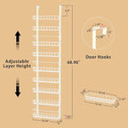 Churboro Over the Door Pantry Organizer Rack - Image 2