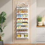 8-Tier Over The Door Pantry Organizer, Large 2 IN 1 Wall Mount or Hanging Spice - Image 6