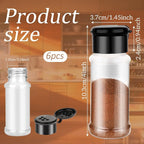 TIESOME 6 Pcs Plastic Spice Jars - Image 2