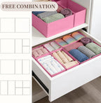 Drawer Organizer Clothes, 16 Pack Dresser Organizer Bins, Foldable Closet - Image 4