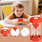 2 Minute Sand Timer Hourglass, Unbreakable Hexagon Plastic Sand Watch Reloj De - Image 3