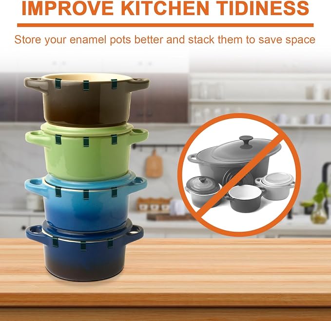 12pcs Dutch Oven Lid Protector Clips, Cookware Protectors - Image 4