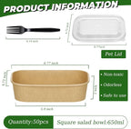 DI QIU REN 50-Pack 22oz Paper Bowls, Disposable Food Containers - Image 2