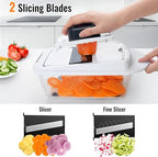 12 Blade All-in-1 Vegetable Chopper Mandoline Slicer - Image 5