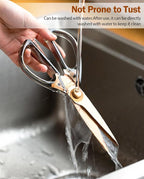 Kitchen Scissors All Purpose, ARCHIKING Kitchen Shears Cooking Scissor - Image 6