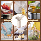 Silicone Kitchen Utensils Set, E-far 23 Pcs Khaki Cooking Utensils Tools - Image 4