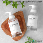 rejomiik 2 Pack Foaming Soap Dispenser Thick Glass Foam Hand Soap Dispenser - Image 5