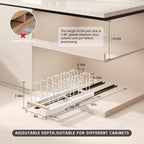 Magheo Pull Out Pots and Pans Organizer Under Cabinet - Image 5