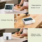 Large LCD Display Kitchen Timer -Magnetic Digital Timers, Loud Alarm, Memory - Image 5