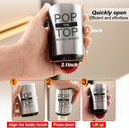 Pop The Top Bottle Opener, Automatic Beer Bottle Opener - Image 4