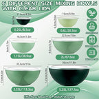 LemonRoad 6 Pcs Plastic Mixing Bowl Set - Image 2
