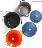 Large Dutch Oven Pot with Lid-7.5QT Cast Aluminum Oven Pot with Two Handles - Image 3