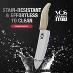 Vos ceramic knives set for kitchen in gift box, 5 ceramic knife - Image 7