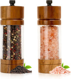Salt and Pepper Grinder Set, Manual Salt Pepper Mills Grinders by MAOZHOU
