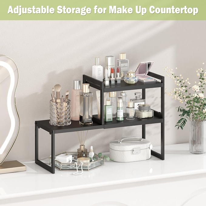 DOLALIKE Expandable kitchen Countertop Organizer, Stackable Cabinet Shelf - Image 7