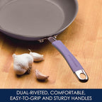Rachael Ray Cucina Nonstick Cookware Pots and Pans Set, 12 Piece, Lavender - Image 5