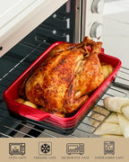 Casserole Dishes For Oven, Heat-Resistant Ceramic Bakeware Set Of 4 Rectangular - Image 4