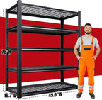Set of 3 Garage Shelving-3000 lbs 5 Tier Storage Shelves, Adjustable Heavy Duty - Image 3
