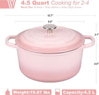 VORRINGARD Enameled Cast Iron Dutch Oven Pot - Image 2