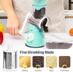 Cheese Grater Hand Crank, Rotary Cheese Shredder - Image 5