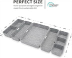 Welaxy Desk Drawer organizers tray Felt storage bins aesthetics room décor - Image 6