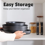 SENSARTE 17 Piece Pots and Pans Set, Nonstick Detachable Handle Cookware Set - Image 3