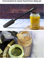 Silicone Jar Spatula, Small Rubber Scraper, Spatulas Silicone Heat Resistant - Image 4