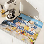 Custom Dish Drying Mat for Kitchen Counter Design Your Photo Text Business Logo - Image 7