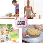 Kitchen Timer, Cute Cartoon Animal Countdown Timer, Digital Cooking Timer - Image 3