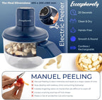 Automatic Electric Peeler, 1300mAh Cordless Rechargeable Fruit & Vegetable - Image 3