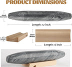 Koville African Natural Grey Marble French Rolling Pin, 12inch Non-Stick - Image 2