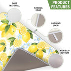 Kawani Lemon Dish Drying Mat 16x18 Inch Absorbent Reversible Spring Summer - Image 3