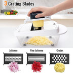 8 Blade All-in-1 Vegetable Chopper Mandoline Slicer - Image 6