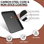 E-far Baking Sheet Set of 2, Nonstick Carbon Steel Baking Trays - Image 3
