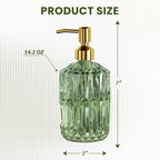 AmazerBath Soap Dispenser Green Glass Soap Dispenser - Image 5