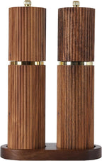 Wooden Salt and Pepper Grinder Set, Refillable Salt and Pepper grinder by UNIOVC