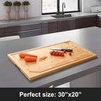 30 x 20 Extra Large Bamboo Cutting Board - Image 2