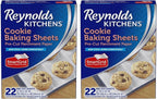 Reynolds Kitchens Cookie Baking Sheets, Pre-Cut Baking Parchment Paper Sheets by ReynoldsConsumerProducts