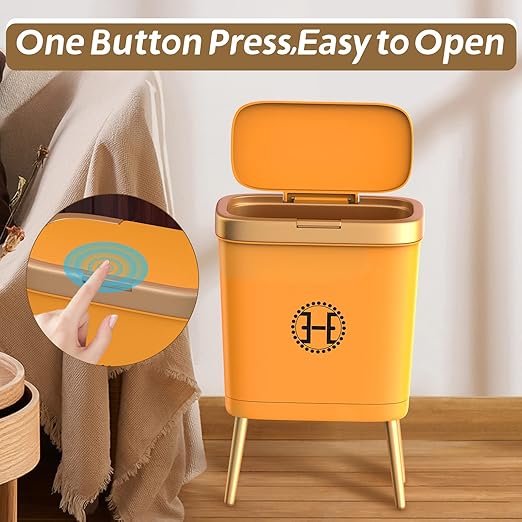 Procade Bedroom Trash Can with Lid, Slim Bathroom Trash Cans with Lids - Image 5
