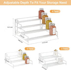 RUILALIFE 4-Tier-Spice-Rack-Organizer-for-Cabinet, Adjustable Depth Spice - Image 3