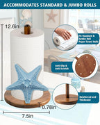 Starfish Paper Towel Holder, Coastal Beach Ocean Decor - Image 5