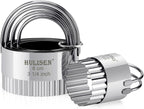HULISEN Biscuit Cutter Set, Stainless Steel Round Biscuit Cutters by HULISEN