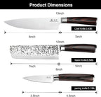imarku 3 Pieces Knife set, Japanese HC Stainless Steel Kitchen Knife Set - Image 3