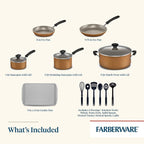 Farberware Cookstart DiamondMax Nonstick Cookware/Pots and Pans Set, Dishwasher - Image 4