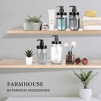 Amolliar Plastic Mason Jar Soap Dispenser - Image 5