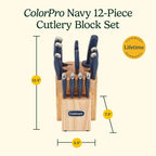 Cuisinart C77SSN-12P Color Pro Collection 12 Piece Knife Block Set - Image 6