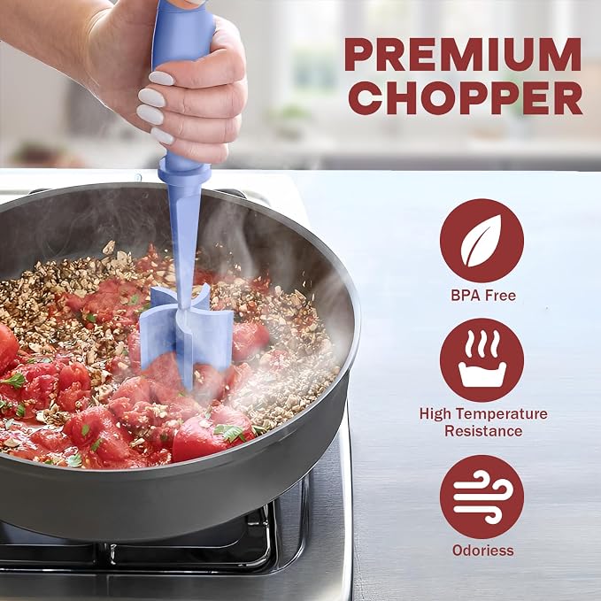 Meat Chopper, Hamburger Grinder, Premium Heat Resistant Smasher - Image 5