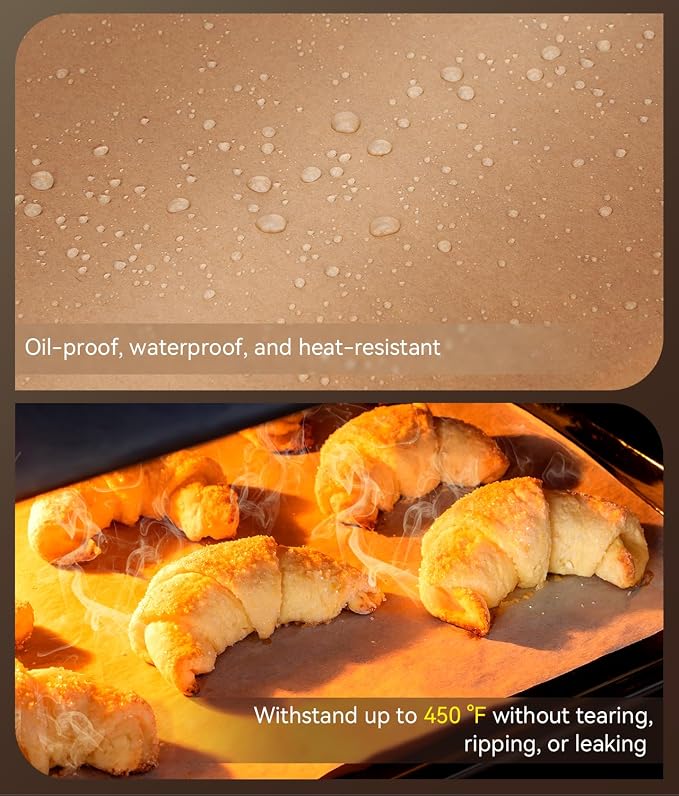 300 Pcs Parchment Paper Sheets, 9x13 In Non-Stick Precut Baking Parchment - Image 5