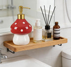 RQYIXI 17 Oz Mushroom Ceramic Soap Dispenser - Image 4